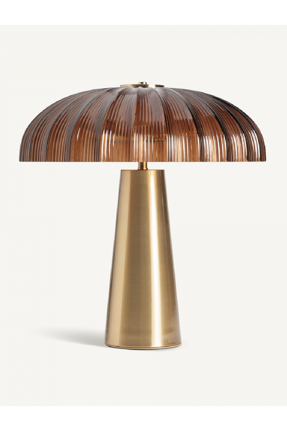 Reeded Brown Glass Table Lamp | Vical Home | Oroa.com