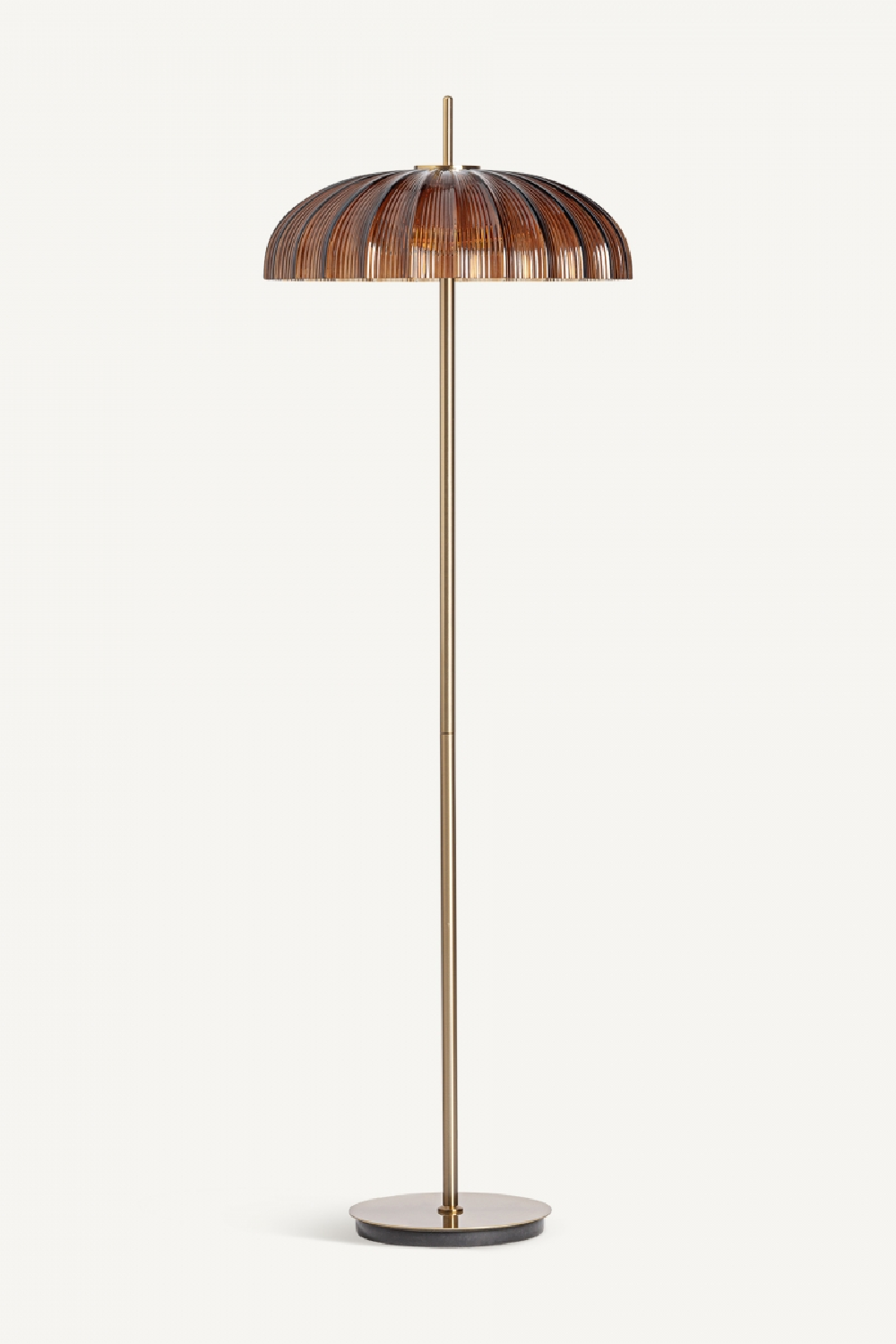 Reeded Brown Glass Floor Lamp | Vical Home | Oroa.com
