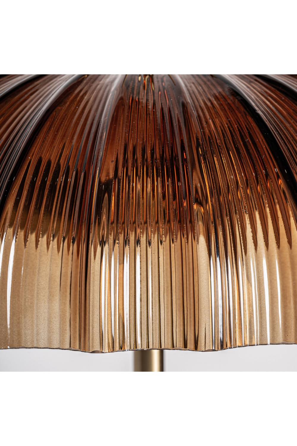 Reeded Brown Glass Floor Lamp | Vical Home | Oroa.com