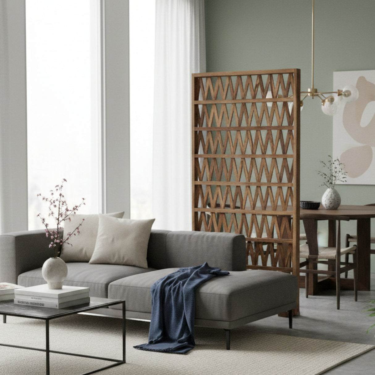 Teak Wood Room Divider | Oroa.com