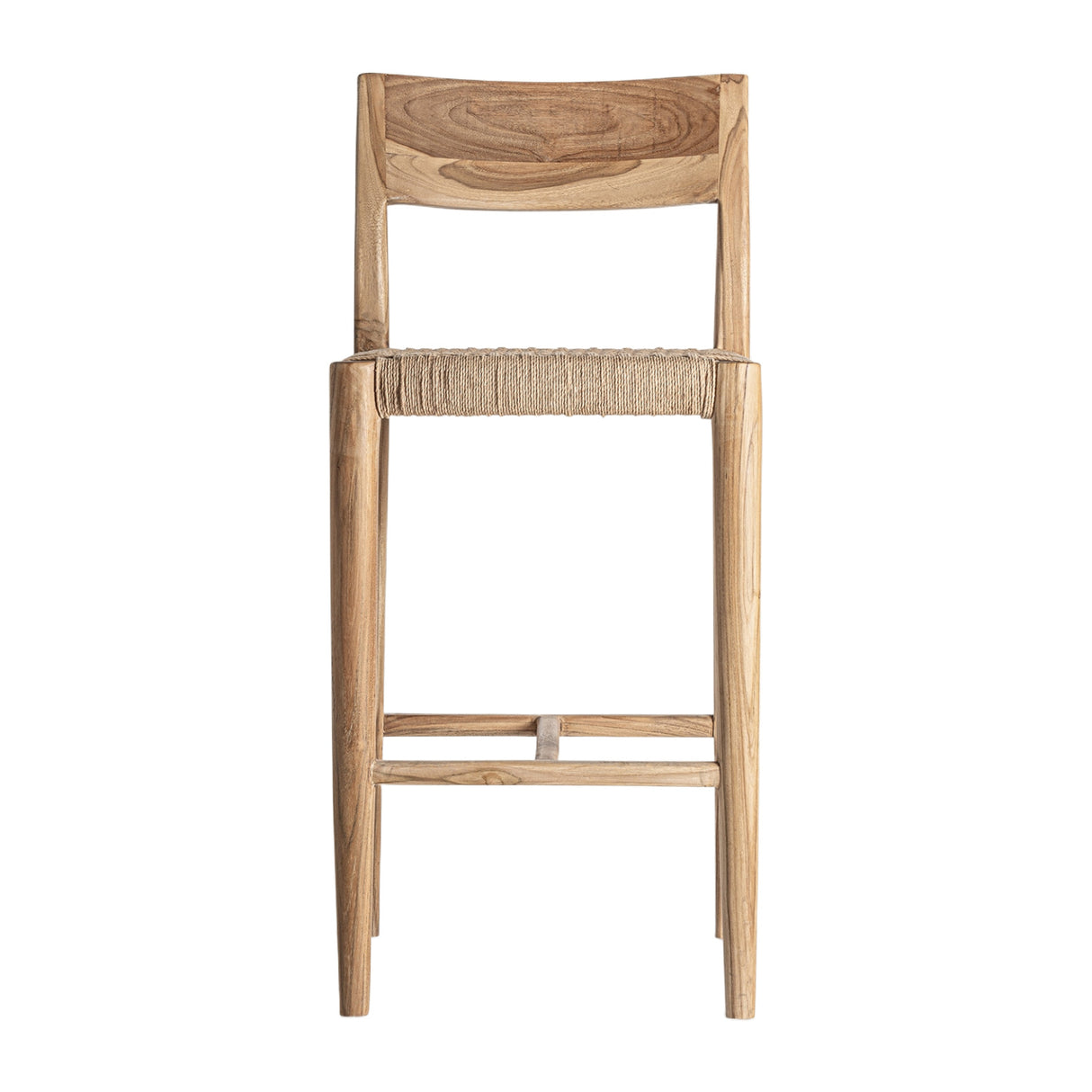 Modern European furniture - Brown Teak Counter Stool - www.oroa.com | Oroa.com