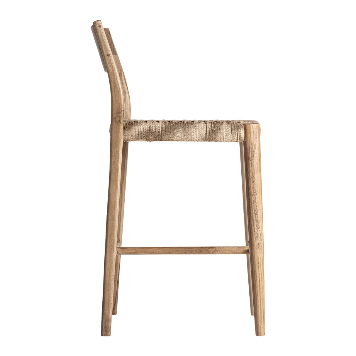 Modern European furniture - Brown Teak Counter Stool - www.oroa.com | Oroa.com