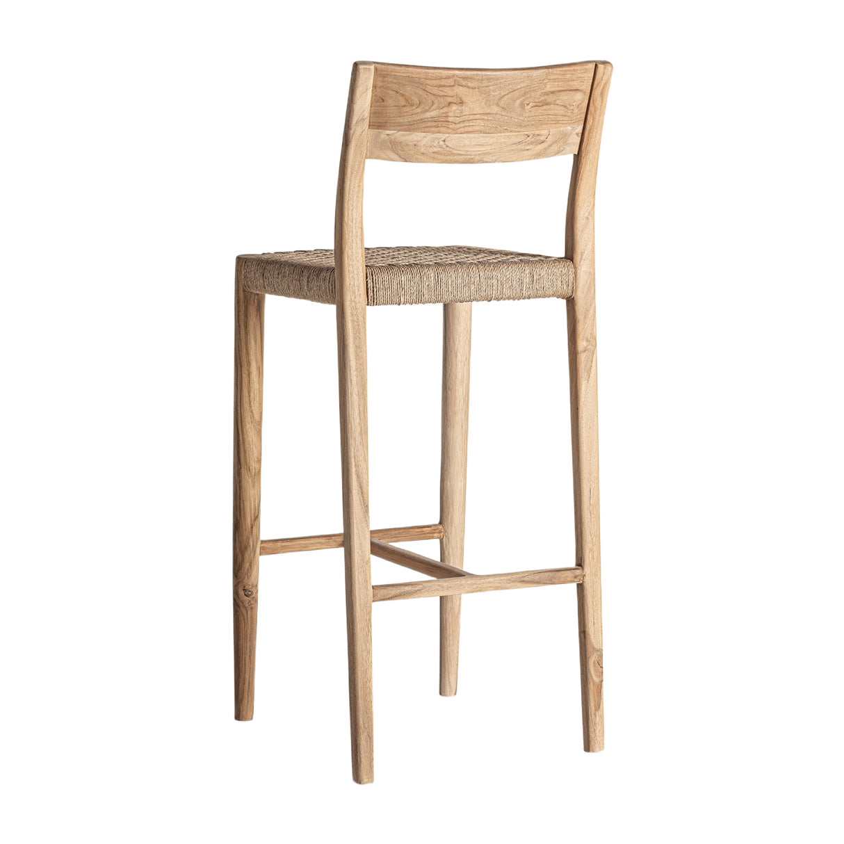 Modern European furniture - Brown Teak Bar Stool - www.oroa.com | Oroa.com