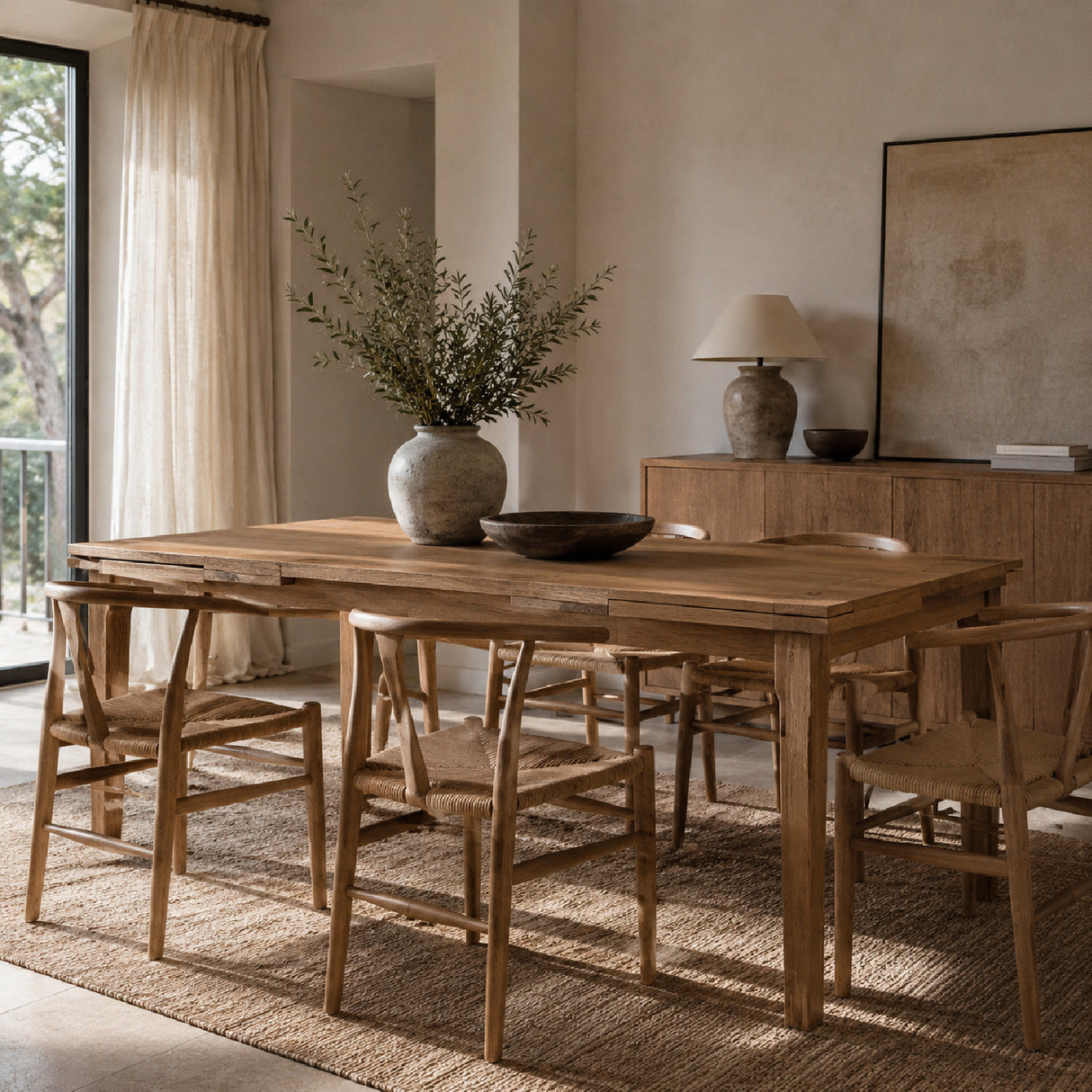 Modern European furniture - Light Ash Extendable Dining Table - www.oroa.com | Oroa.com