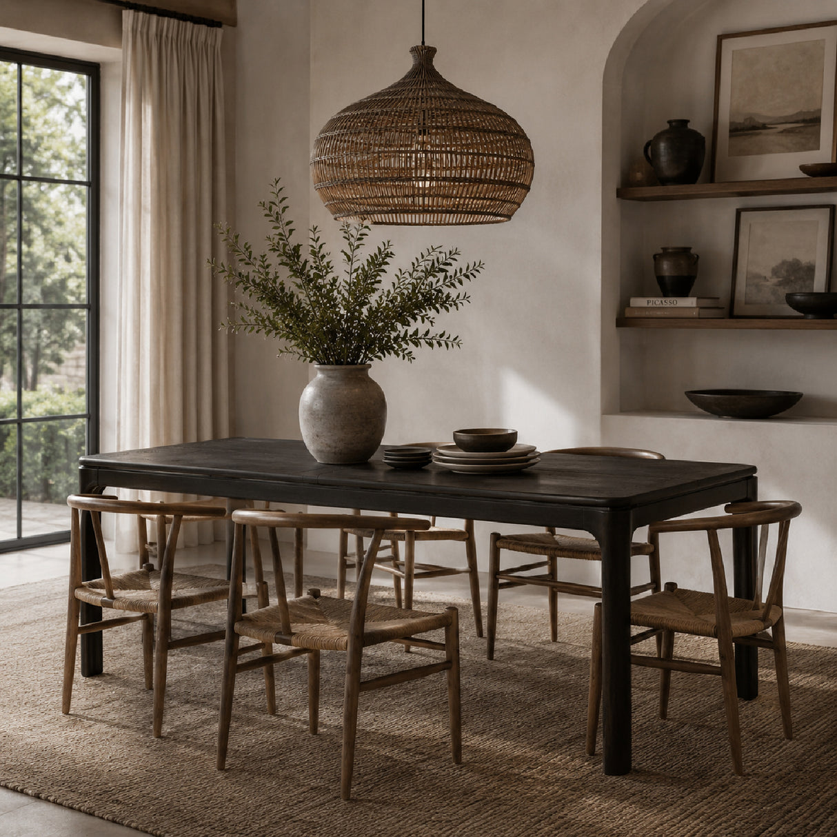 Modern European furniture - Black Ash Extendable Dining Table - www.oroa.com | Oroa.com