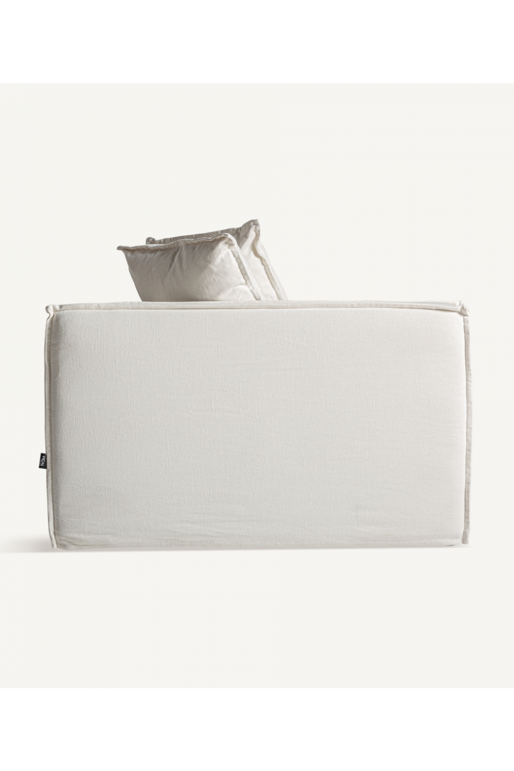 White Linen Left Corner Sofa | Vical Home Virolle | Oroa.com
