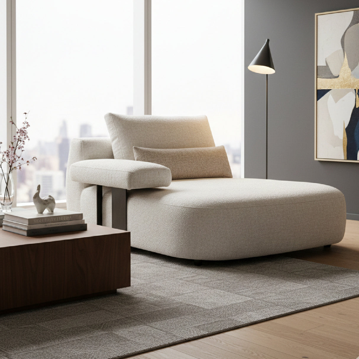 Modern furniture - Off White Modern Sofa Module - www.oroa.com | Oroa.com