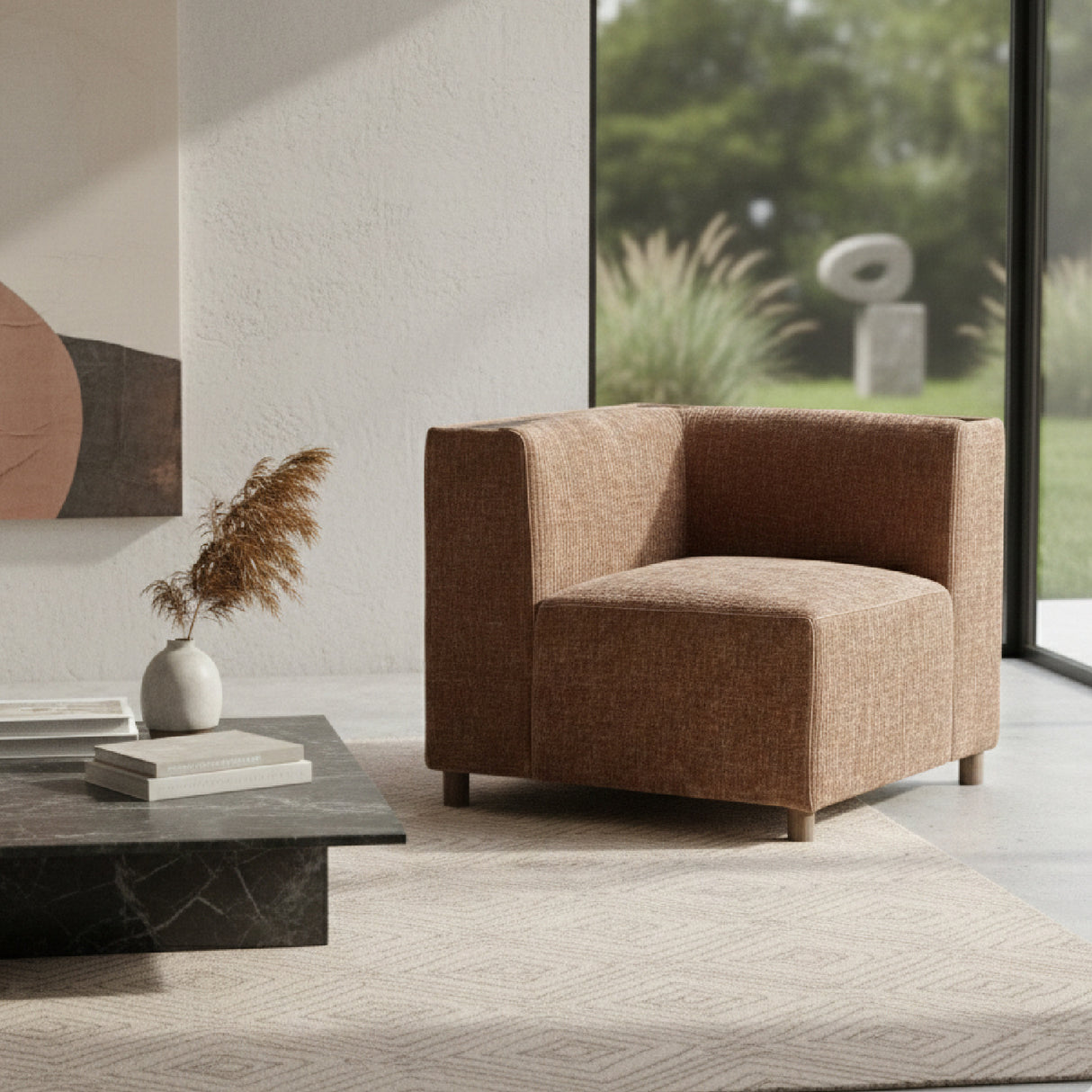 Brown Modular Sofa | Oroa.com