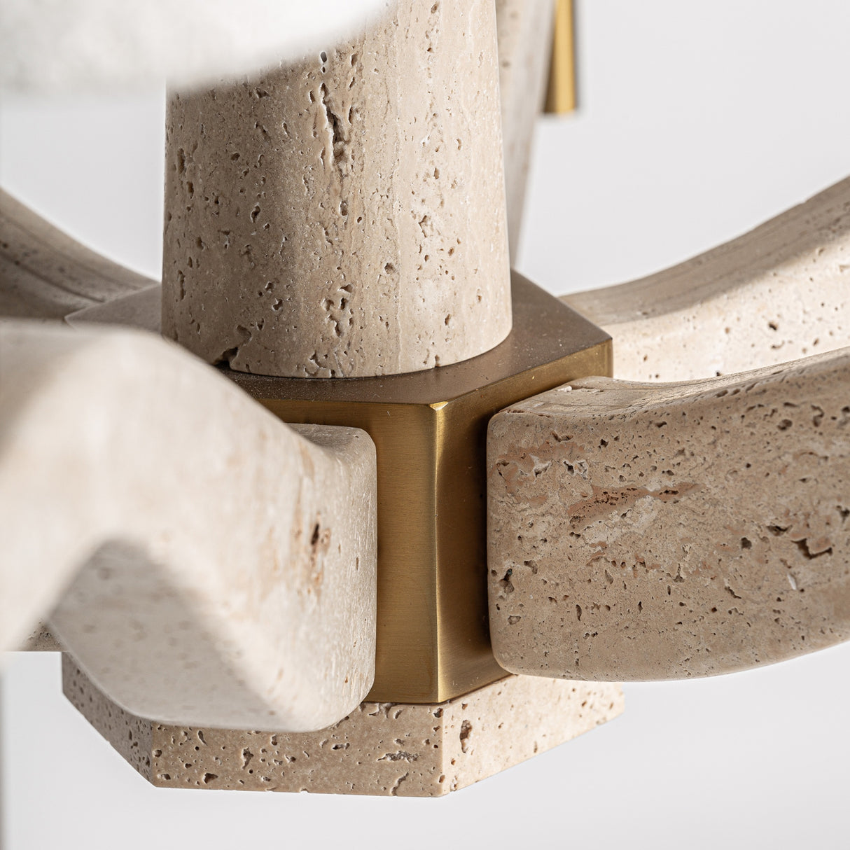 Modern European furniture - Beige Marble Chandelier - www.oroa.com | Oroa.com