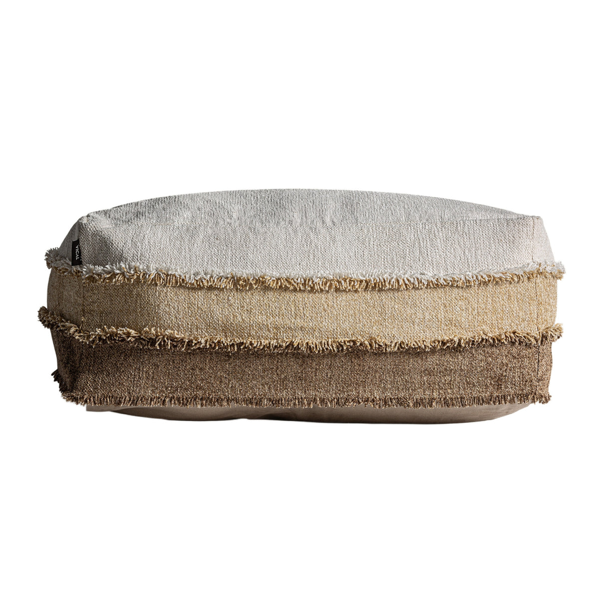 Modern European furniture - 3-Toned Beige Pouf - www.oroa.com | Oroa.com