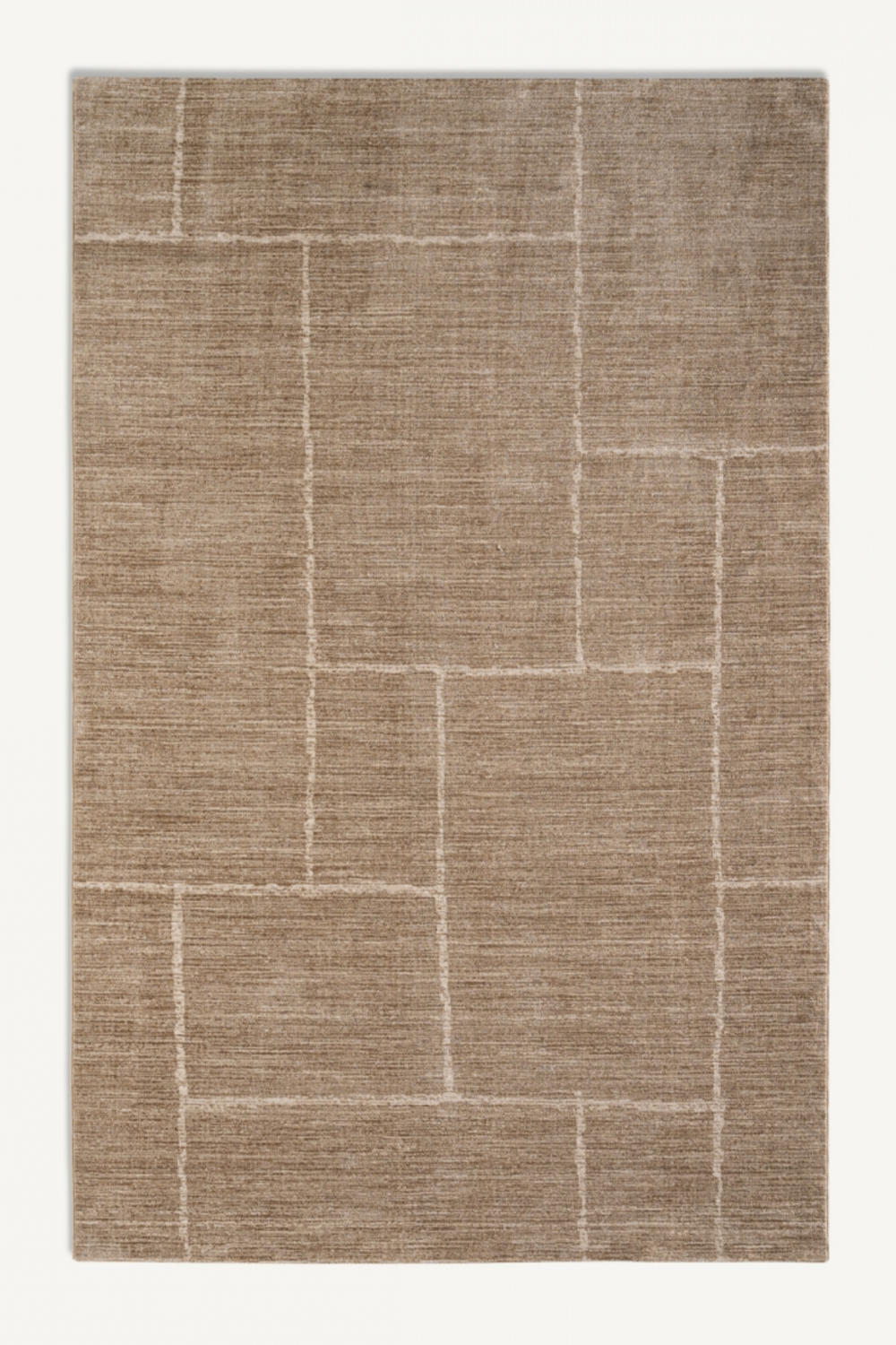 Beige Minimalist Area Rug 9'5" x 6'5" | Vical Home Fadia | Oroa.com