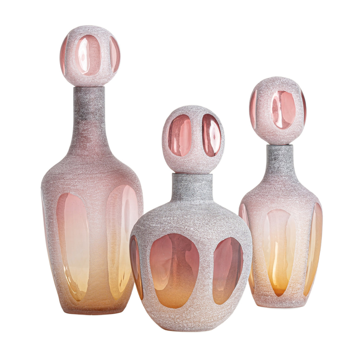 Modern European furniture - Pink Glass Vase - www.oroa.com | Oroa.com