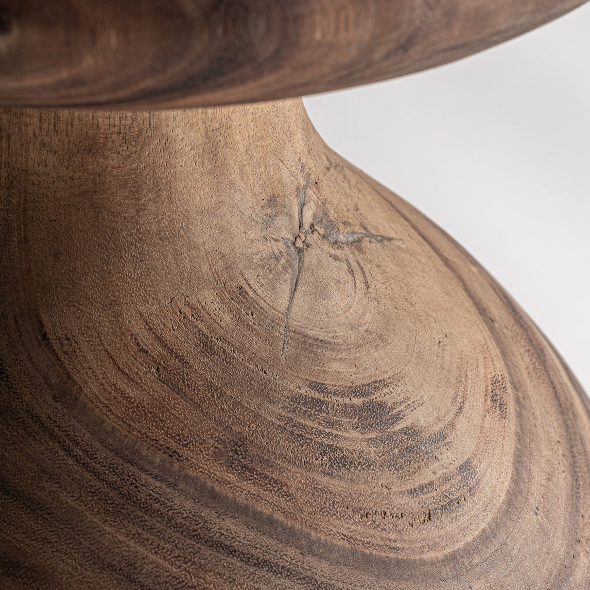 Suar Wood Asymmetrical Side Table | Oroa.com