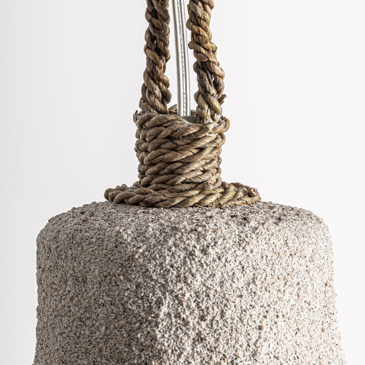 Beige Suar Wood Pendant Lamp | Oroa.com