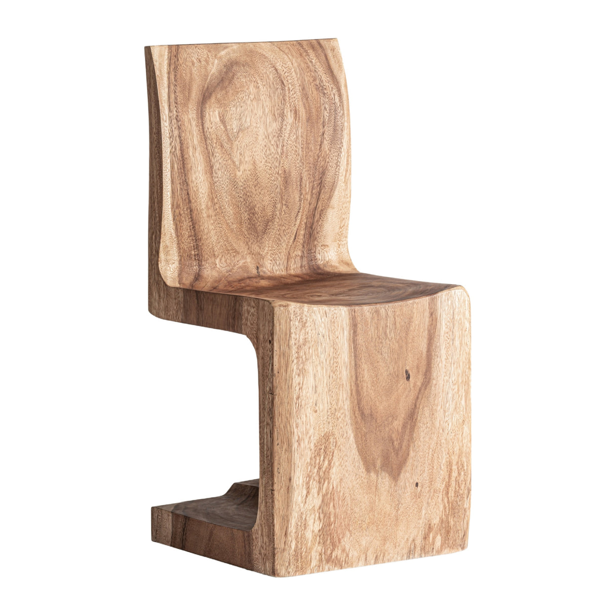 Modern European furniture - Suar Wood Cantilevered Dining Chair - www.oroa.com | Oroa.com
