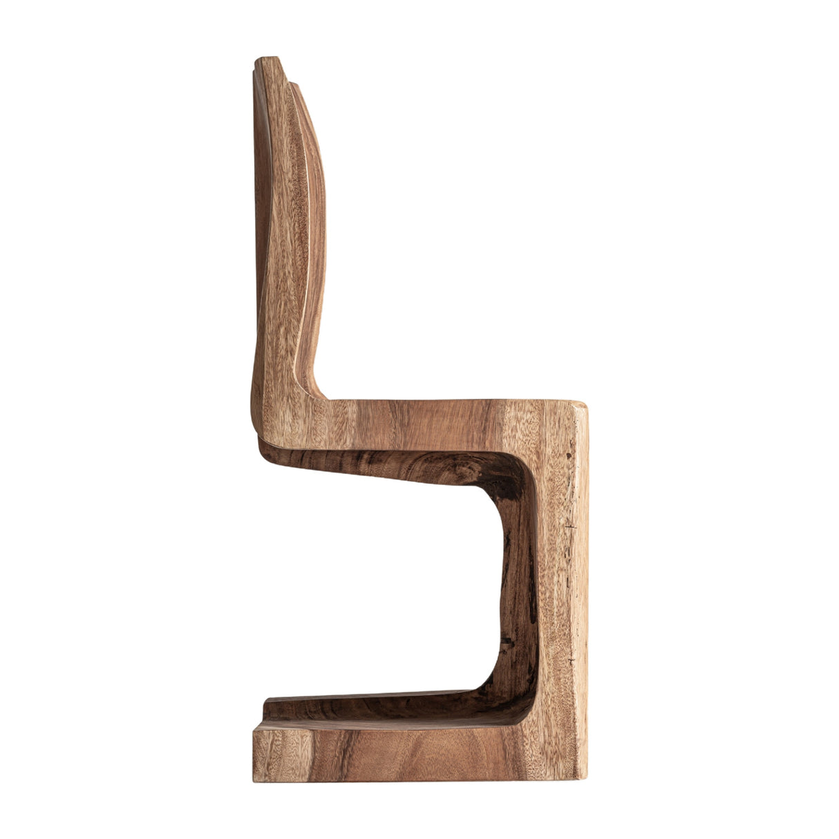 Modern European furniture - Suar Wood Cantilevered Dining Chair - www.oroa.com | Oroa.com
