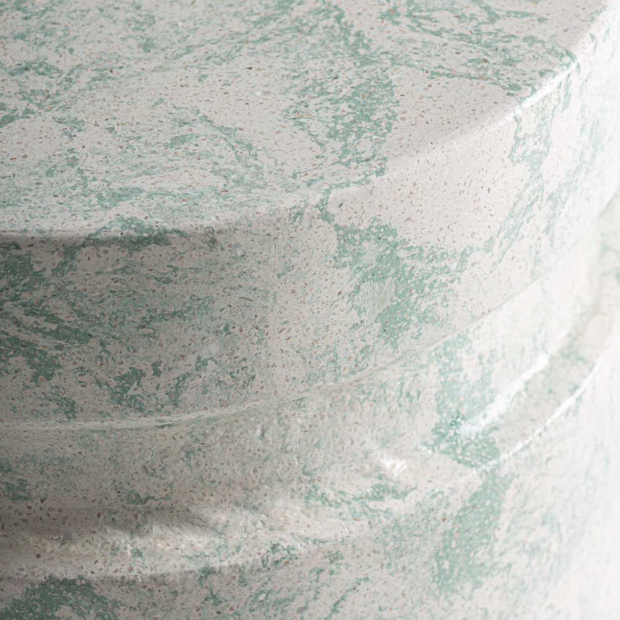 Green Swirl Terrazzo Side Table | Oroa.com