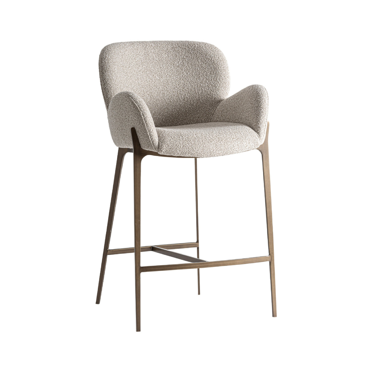 Gray Cotton Counter Stool | Oroa.com