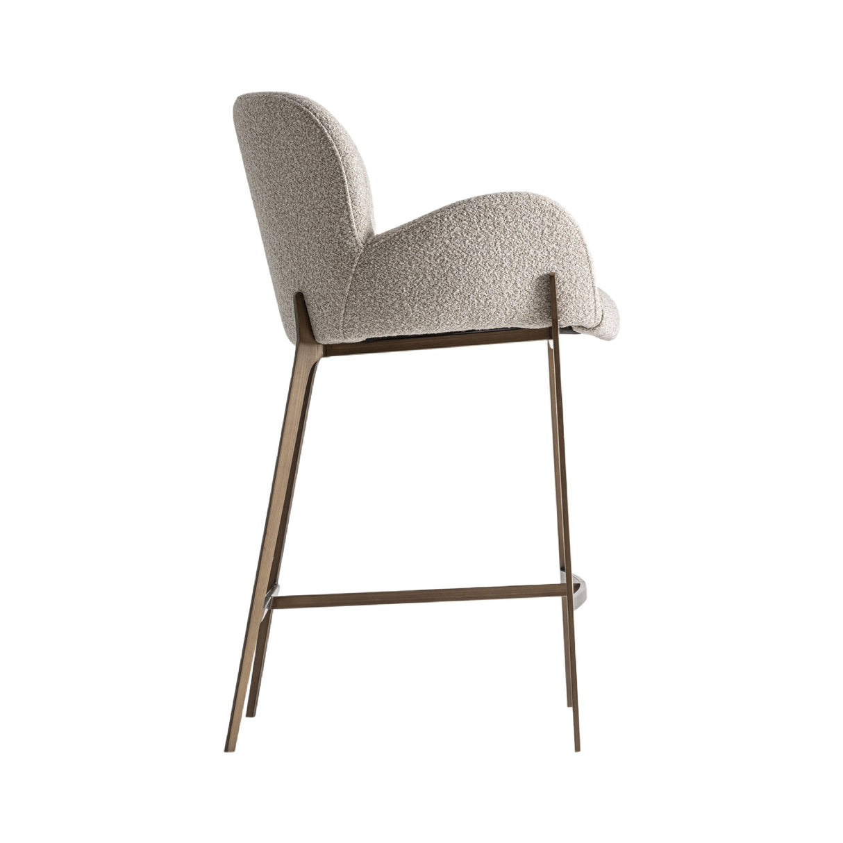 Gray Cotton Counter Stool | Oroa.com