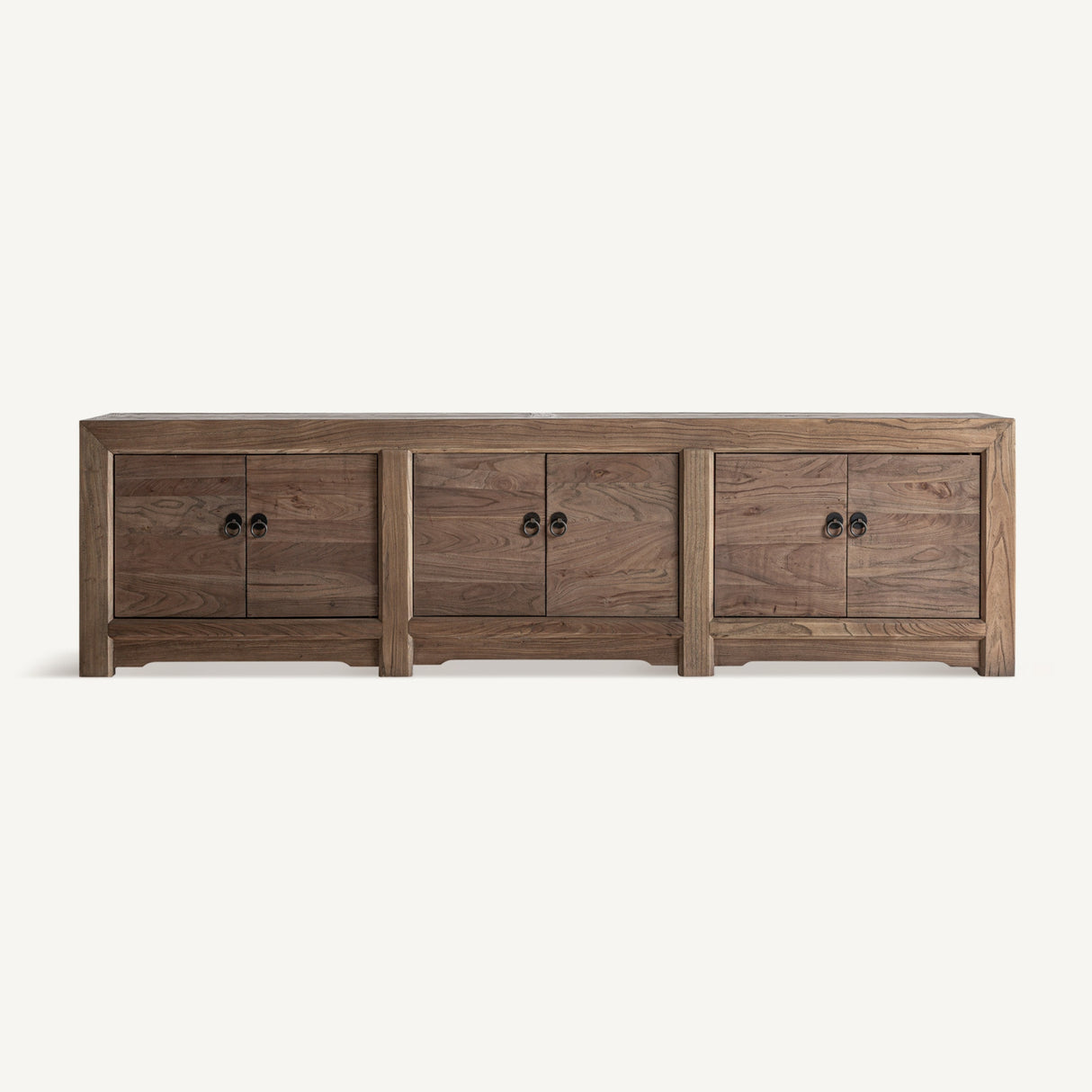Pine Wood 6-Door TV Stand | Oroa.com