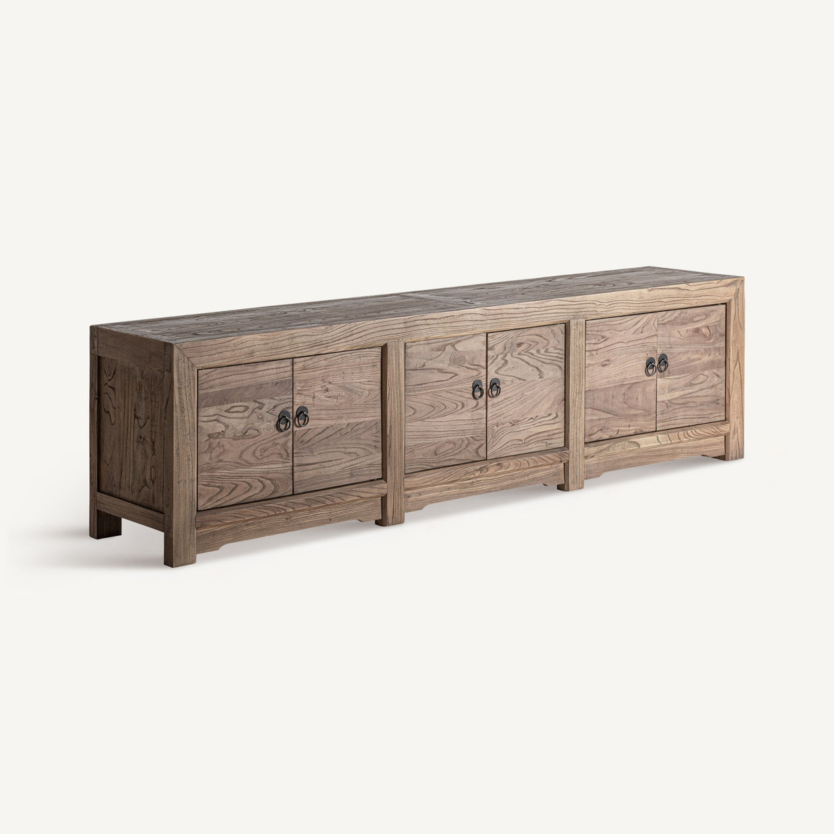 Pine Wood 6-Door TV Stand | Oroa.com