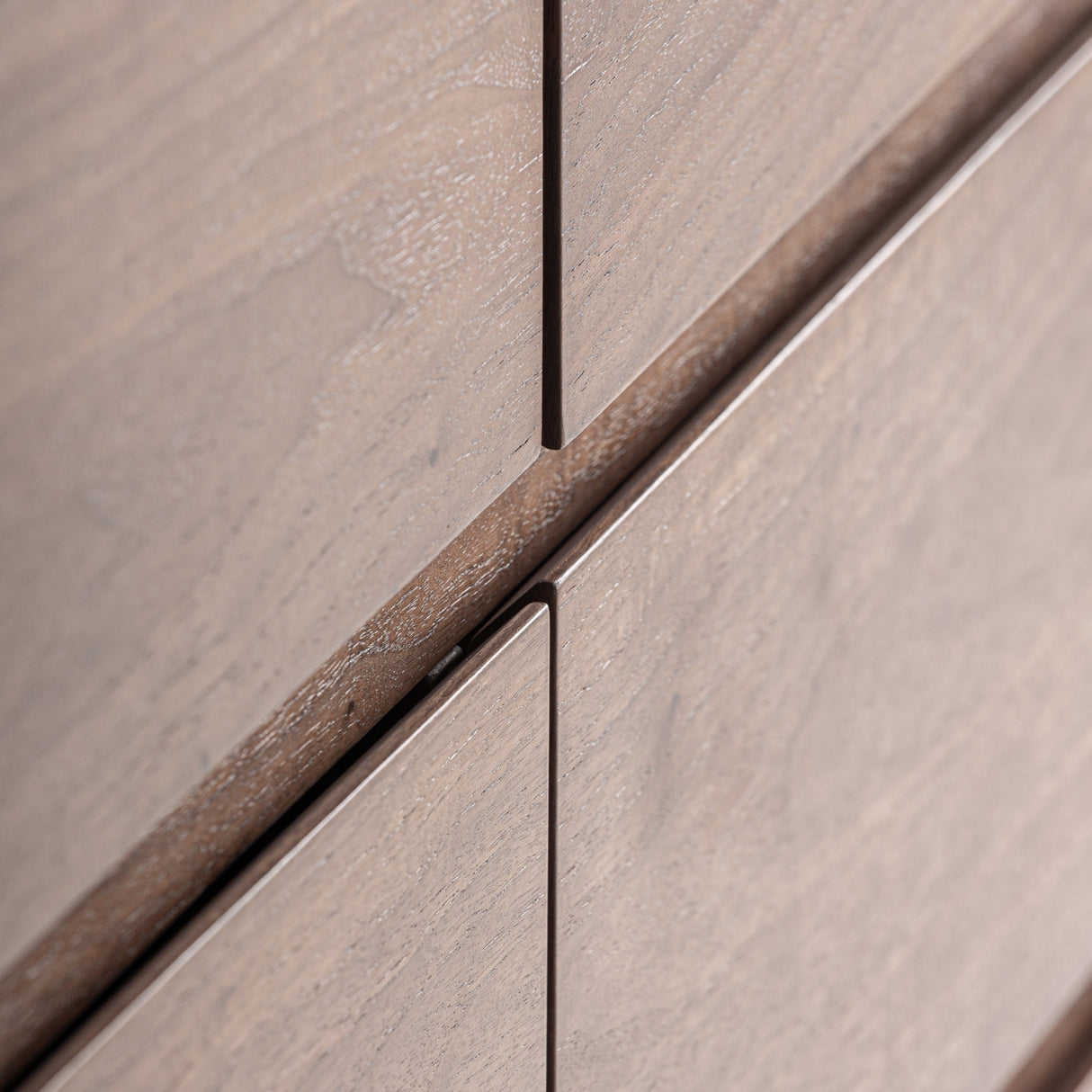 Modern European furniture - Brown Oak Veneer 6-Drawer Chest - www.oroa.com | Oroa.com