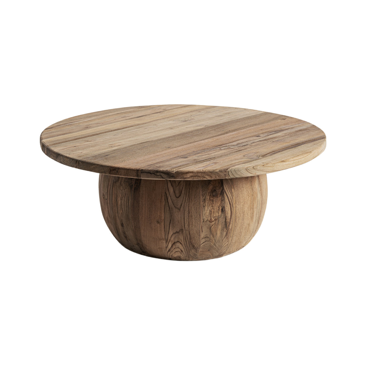 Modern furniture - Round Teak Wood Coffee Table - www.oroa.com | Oroa.com