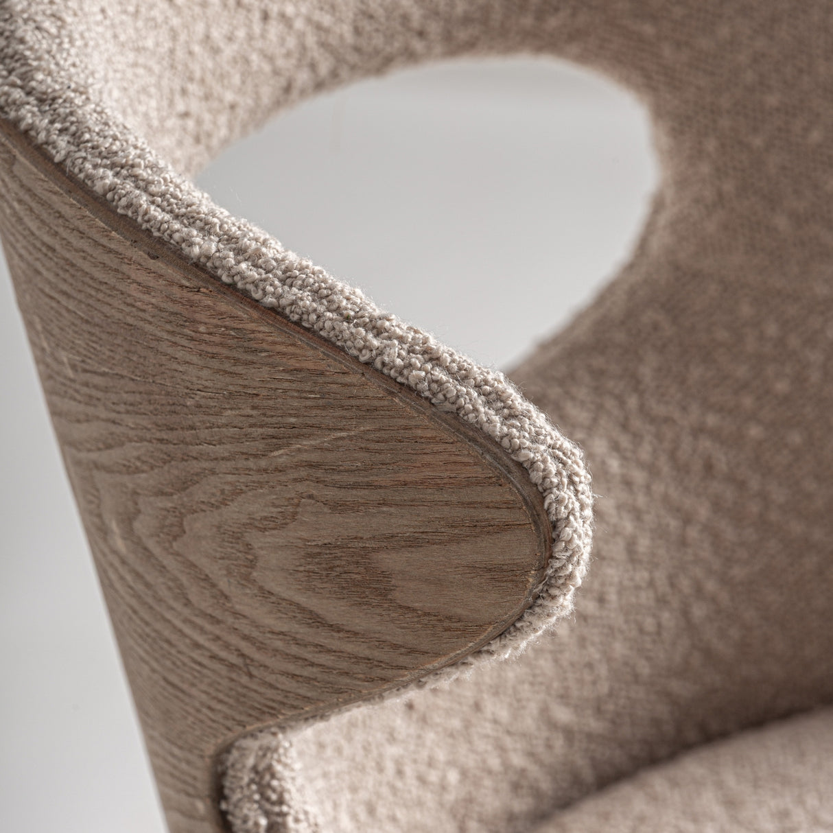 Modern European furniture - Beige Cutout Back Dining Chair - www.oroa.com | Oroa.com