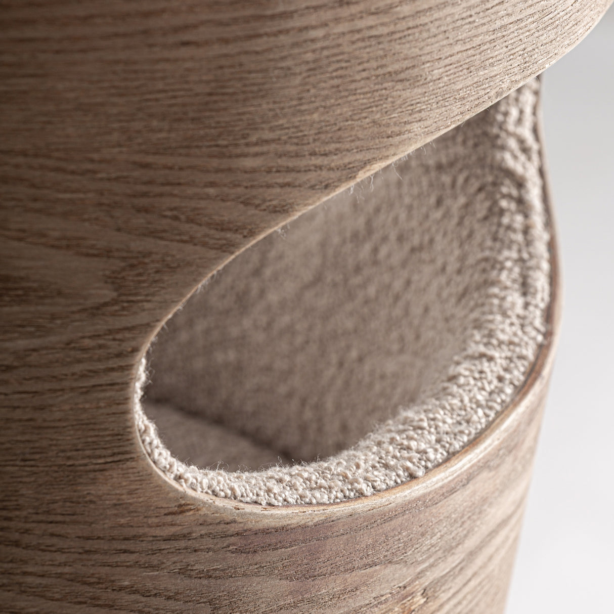Modern European furniture - Beige Cutout Back Dining Chair - www.oroa.com | Oroa.com
