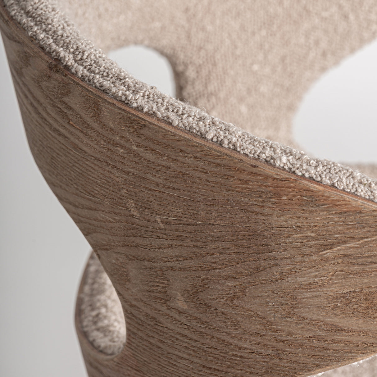 Modern European furniture - Beige Cutout Back Dining Chair - www.oroa.com | Oroa.com
