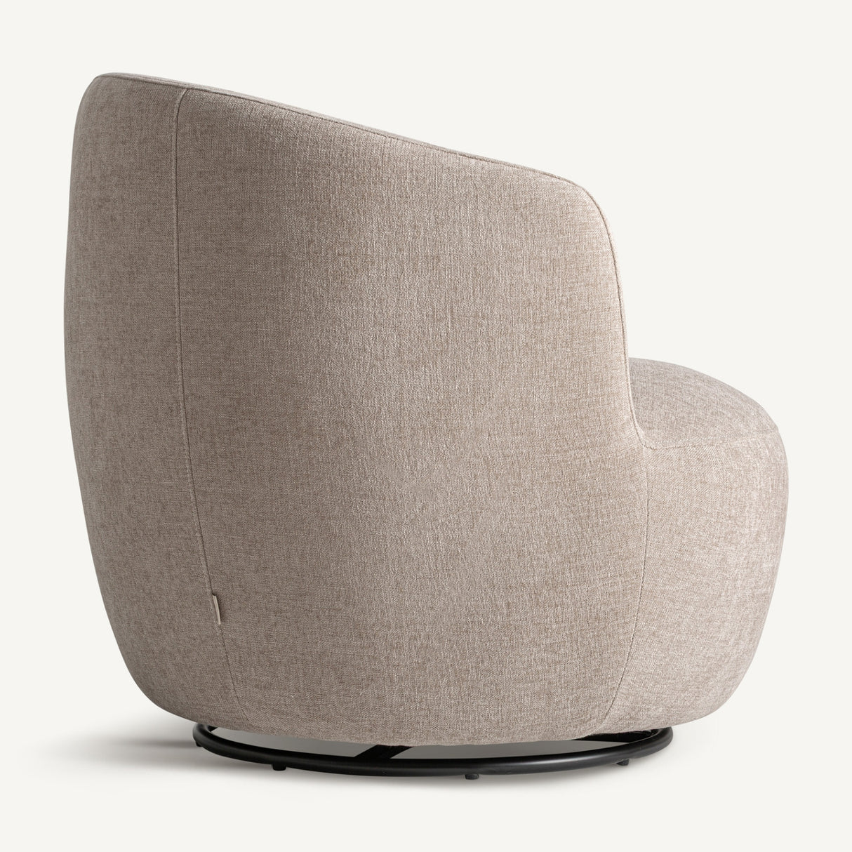 Modern European furniture - Beige Chenille Swivel Chair - www.oroa.com | Oroa.com