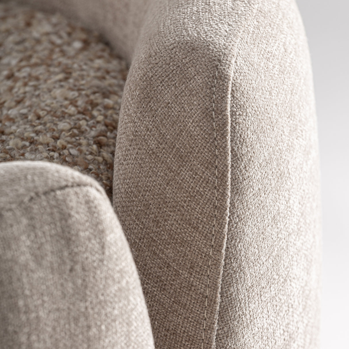 Modern European furniture - Beige Chenille Swivel Chair - www.oroa.com | Oroa.com