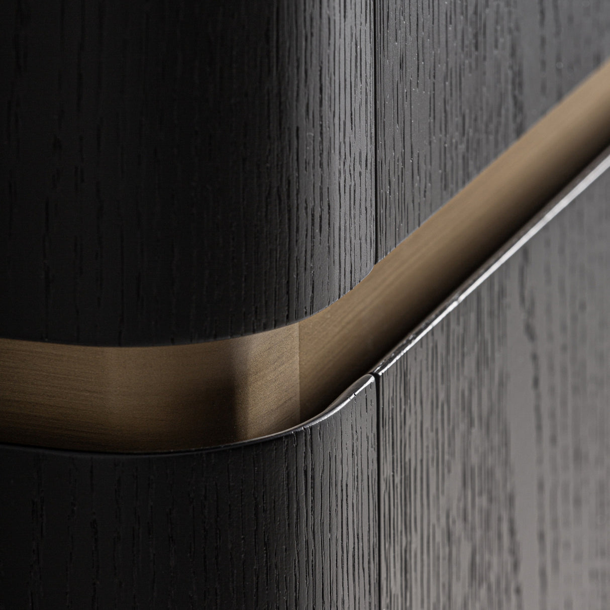 Black Wooden 4-Door Wardrobe | Oroa.com