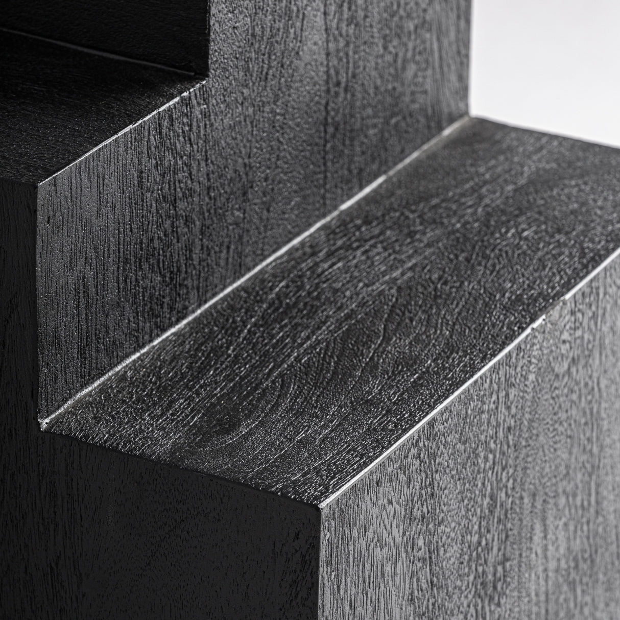 Modern furniture - Black Wooden Geometrical Side Table - www.oroa.com | Oroa.com