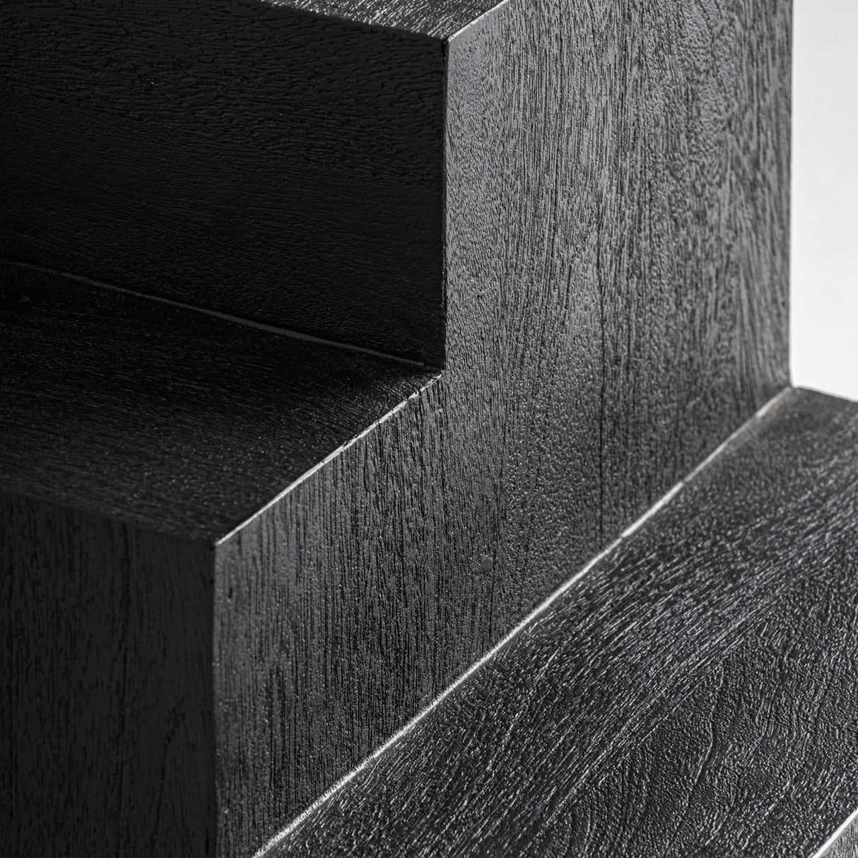 Modern furniture - Black Wooden Geometrical Side Table - www.oroa.com | Oroa.com