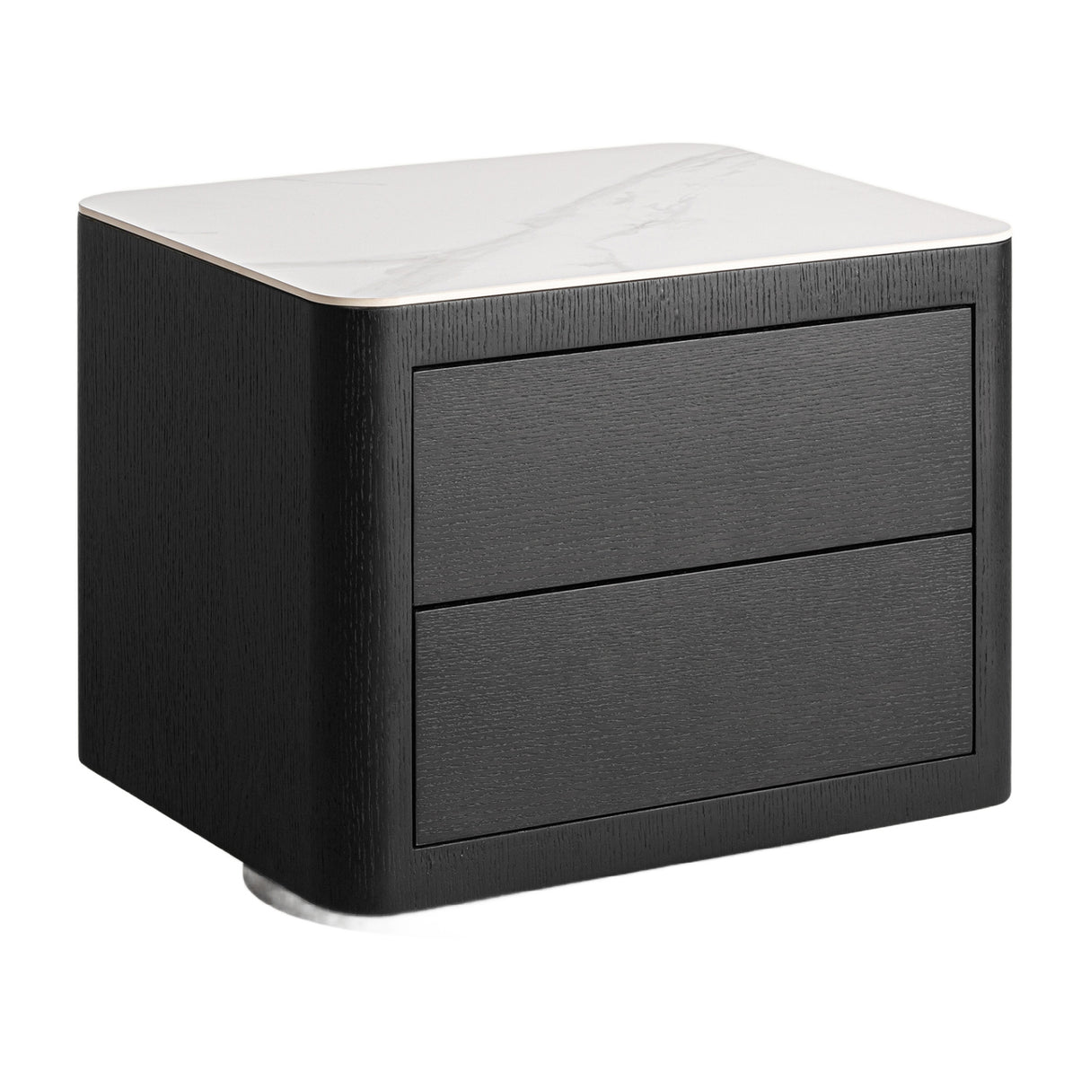Modern European furniture - Gray Oak 2-Door Bedside Table - www.oroa.com | Oroa.com