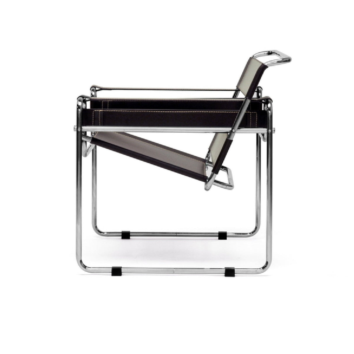 Chrome Framed Leather Inspired Accent Chair | Bali Loom Jericho | Oroa.com