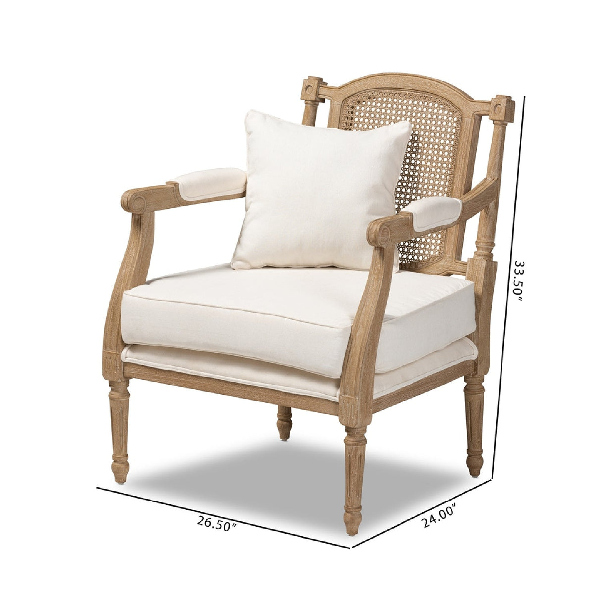 Carved Wood Framed Accent Chair | Bali Loom Clemence | Oroa.com