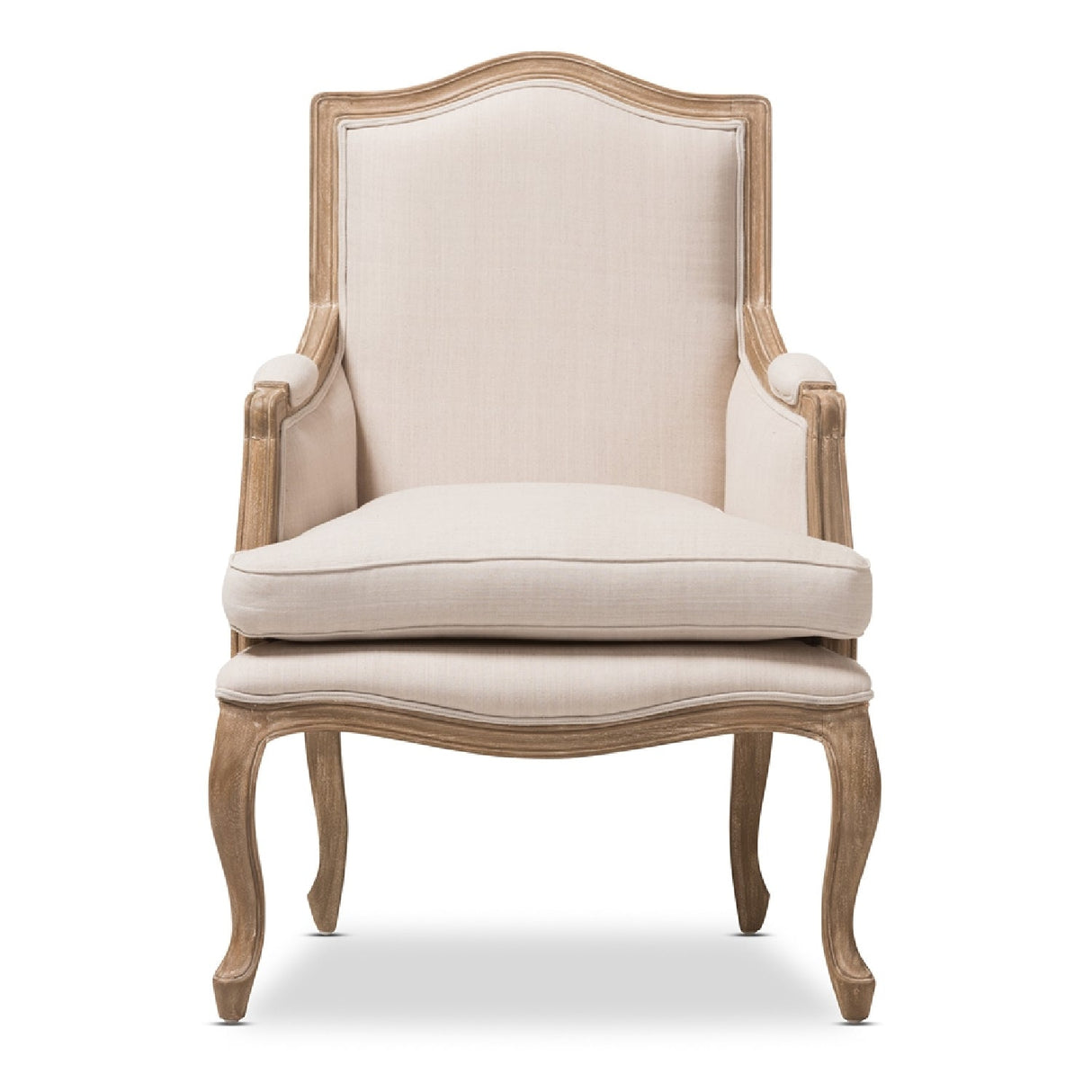Modern European furniture - Wood Traditional French Accent Chair - www.oroa.com