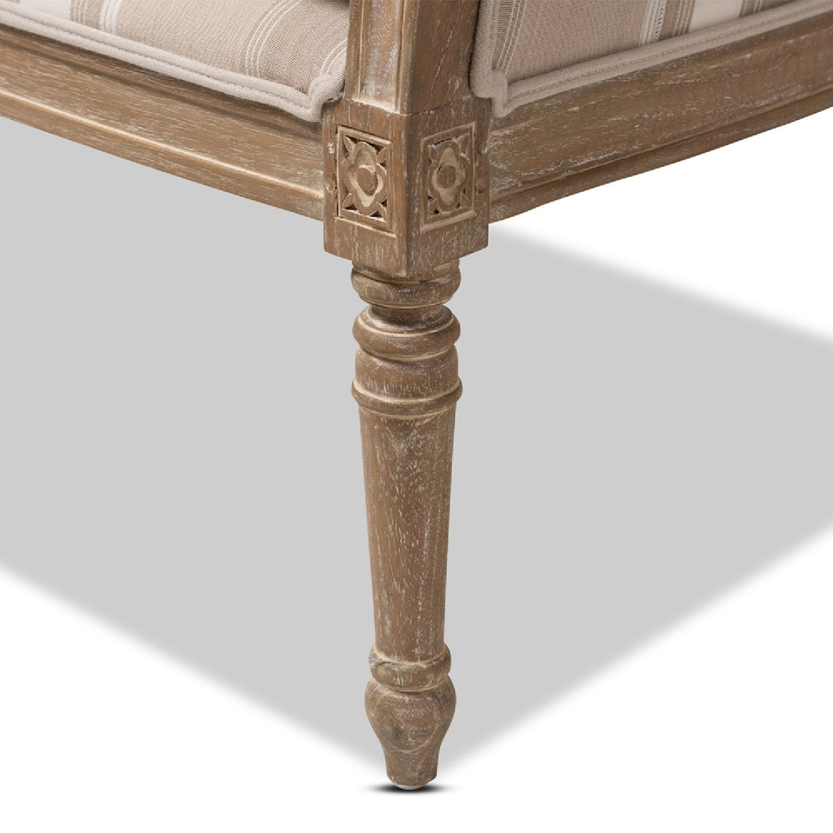 Modern European furniture - Brown Stripe Accent Chair - www.oroa.com