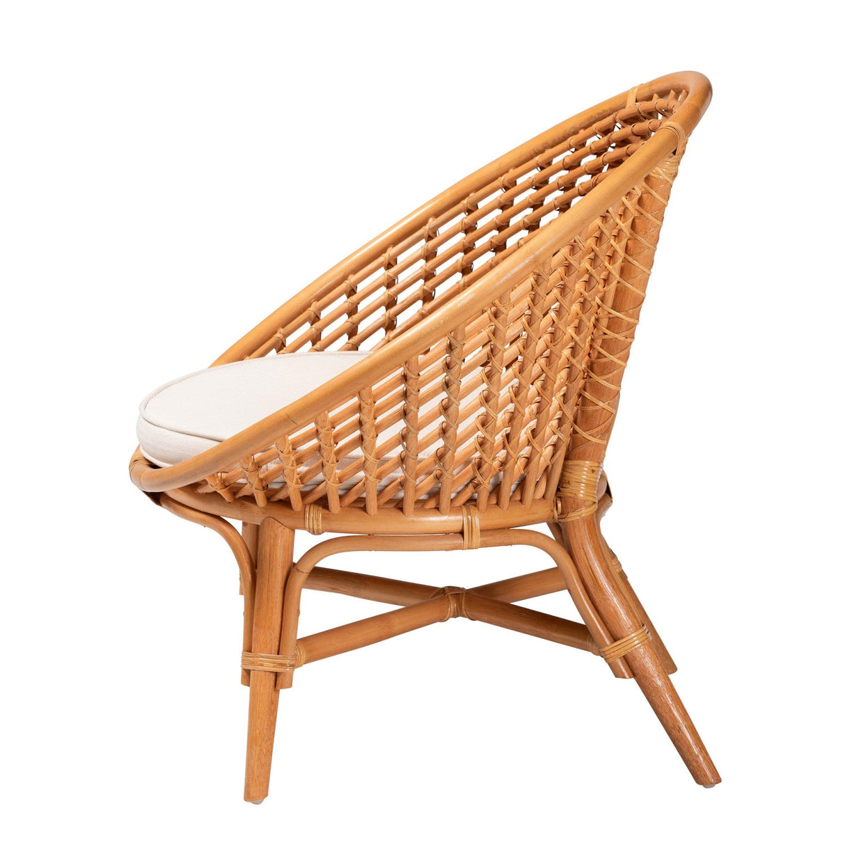 Modern European furniture - Round Rattan Bohemian Accent Chair | Oroa.com