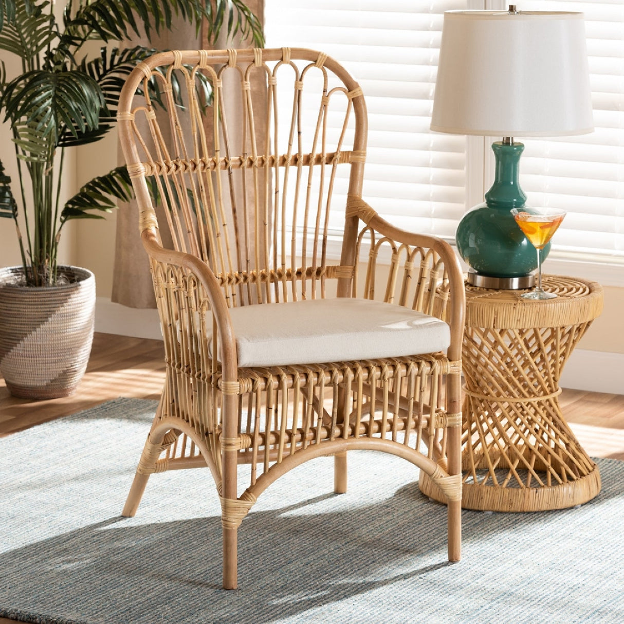 Modern European furniture - Handmade Rattan Accent Chair - www.oroa.com