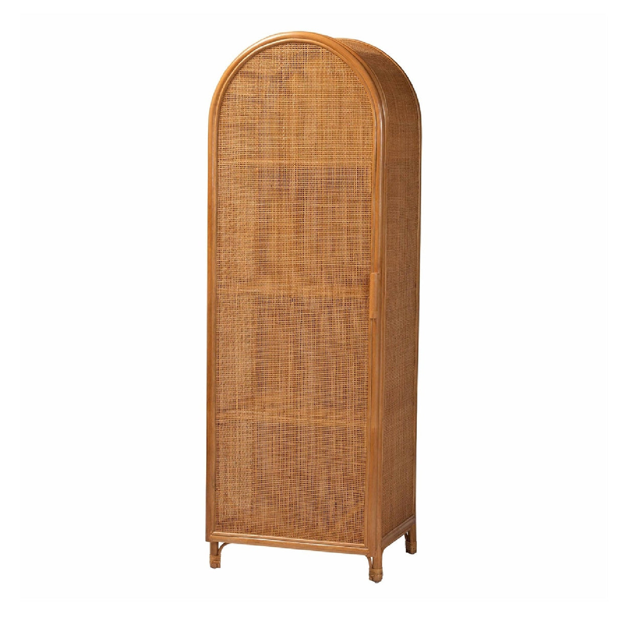Modern European furniture - Arched Rattan Accent Cabinet - www.oroa.com