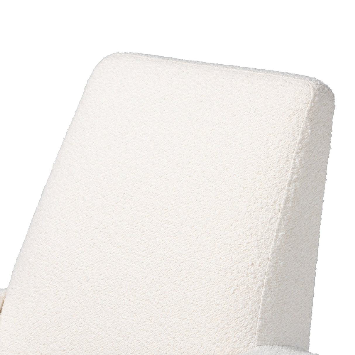 Modern European furniture - White Boucle Rocking Chair - www.oroa.com