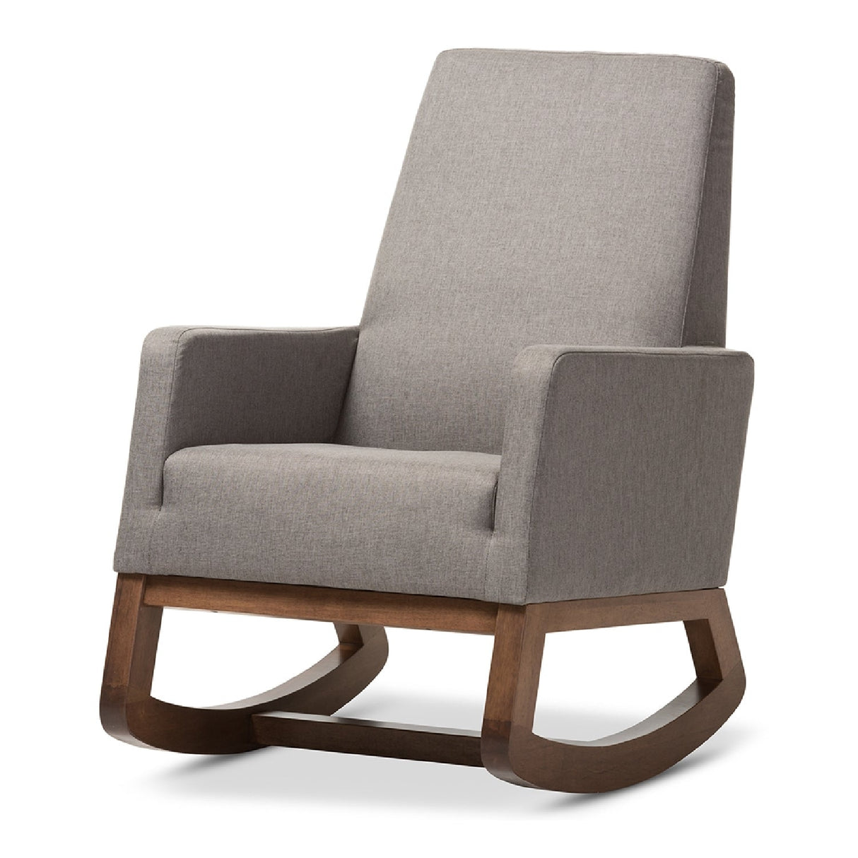 Fabric Upholstered Rocking Chair | Bali Loom Yashiya | Oroa.com