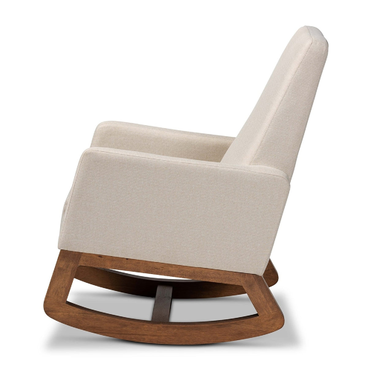 Fabric Upholstered Rocking Chair | Bali Loom Yashiya | Oroa.com