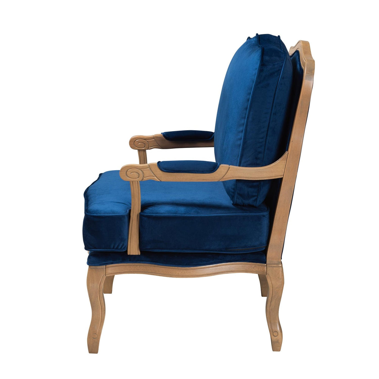 Modern European furniture - Blue Fabric Accent Chair - www.oroa.com