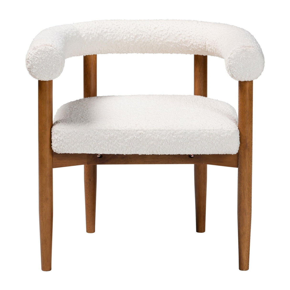 Modern European furniture - Cream Boucle Dining Chair - www.oroa.com