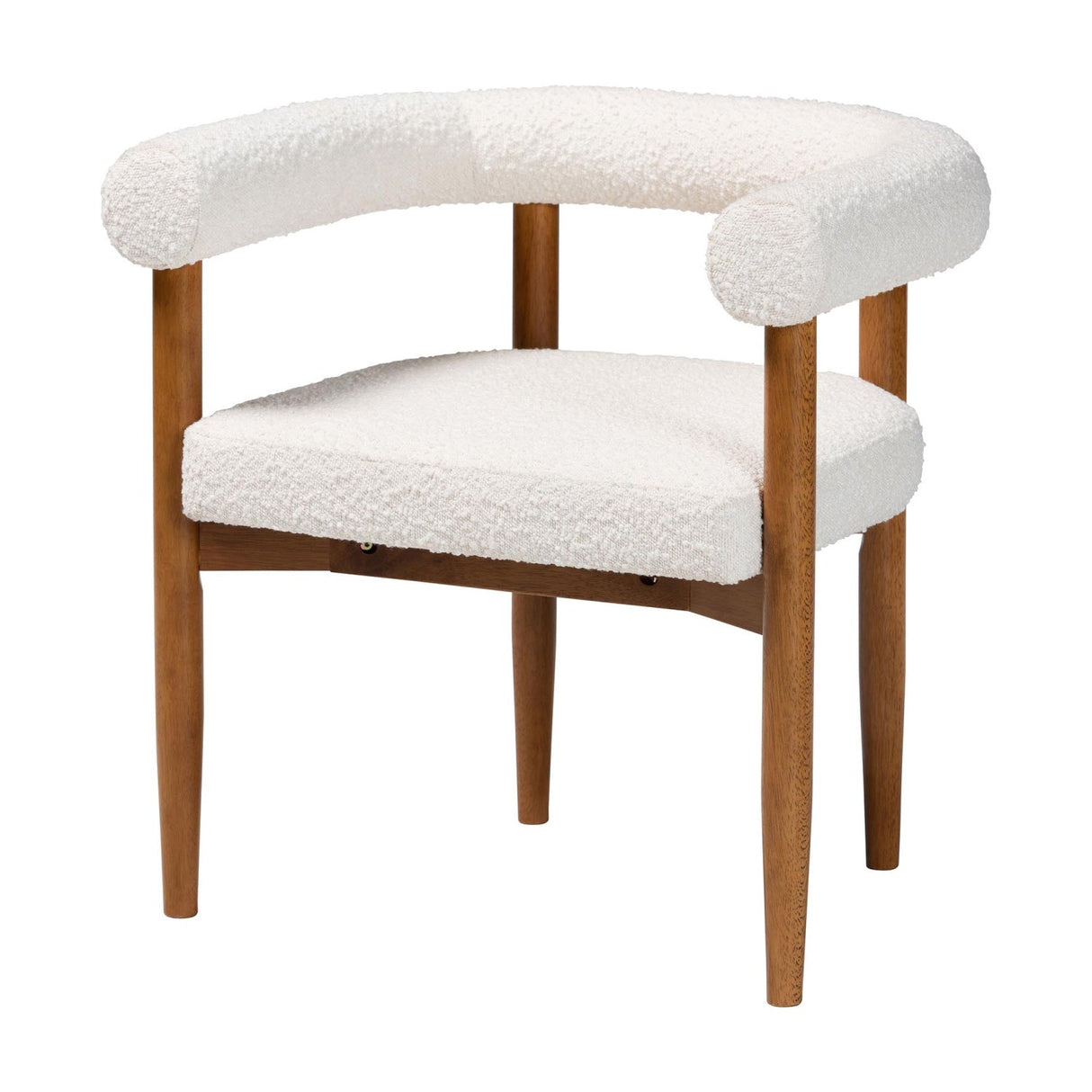 Modern European furniture - Cream Boucle Dining Chair - www.oroa.com