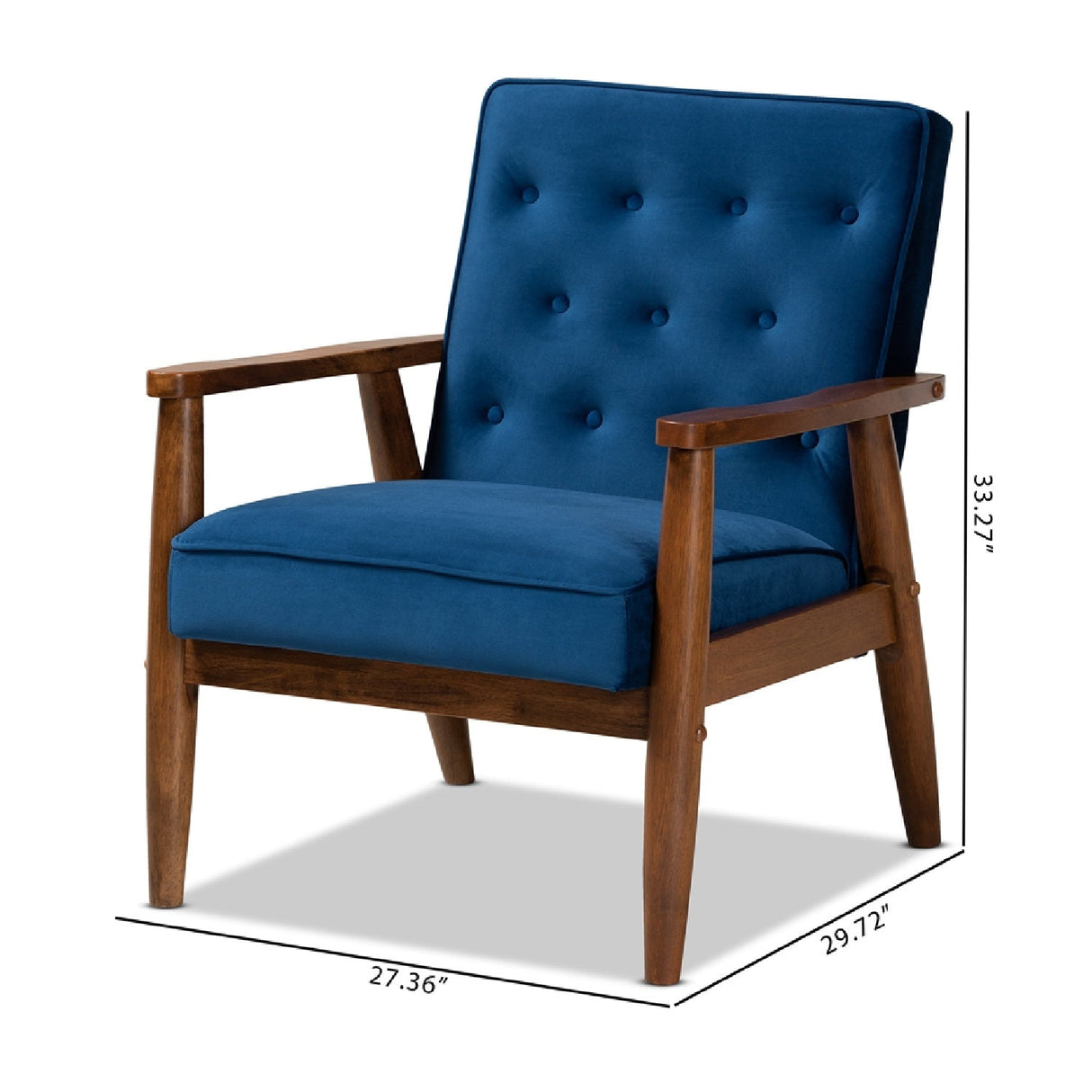 Button Tufted Lounge Chair | Bali Loom Sorrento | Oroa.com